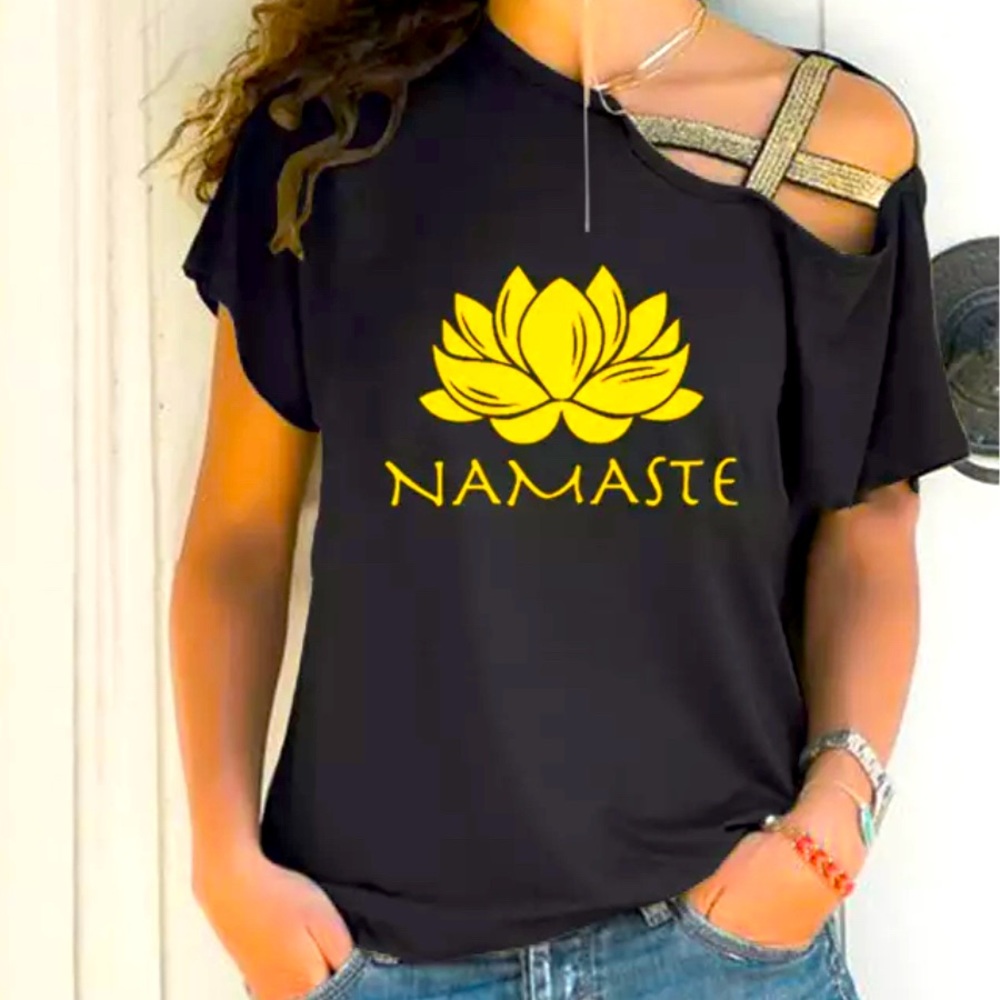 Namaste cross bandage top - Size S